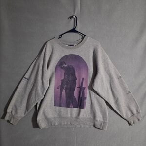 2020 Post Malone Hollywoods Bleeding Tour Hanes Oversized Crewneck Size Large